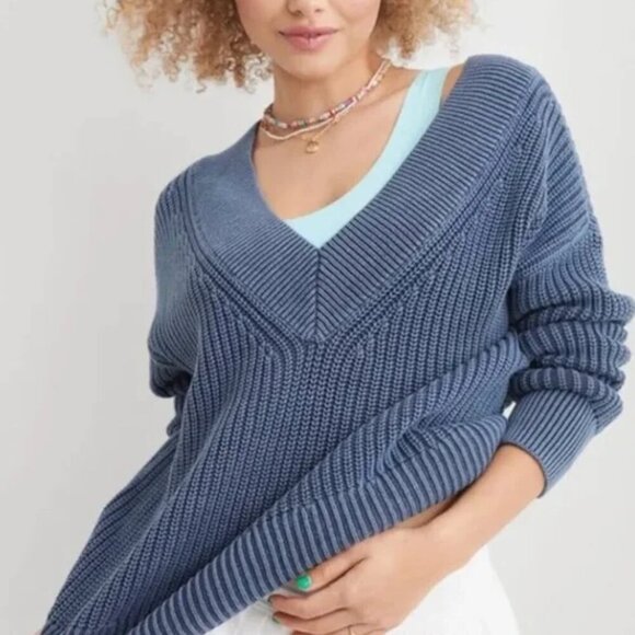 aerie Sweaters - Aerie NWT Oversized Sweater Cotton Blue